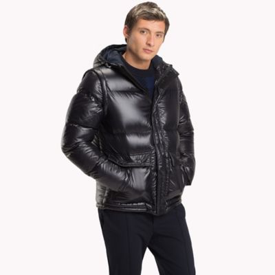 tommy hilfiger long gloss puffer