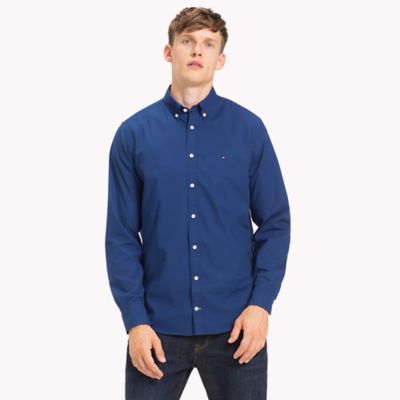 tommy hilfiger slim fit poplin shirt