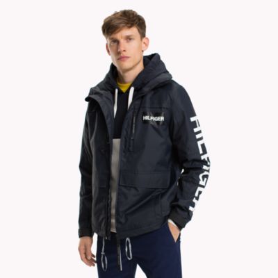 tommy hilfiger hooded tech jacket