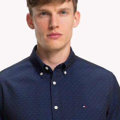 tommy hilfiger polka dot shirt