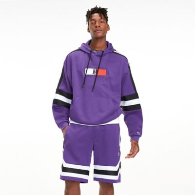 purple tommy hilfiger hoodie