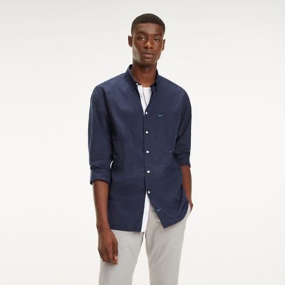 tommy hilfiger poplin shirt