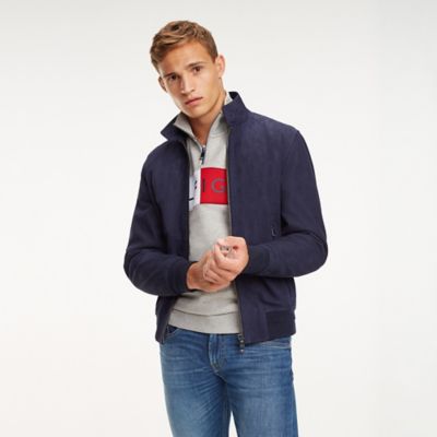 tommy hilfiger suede bomber jacket