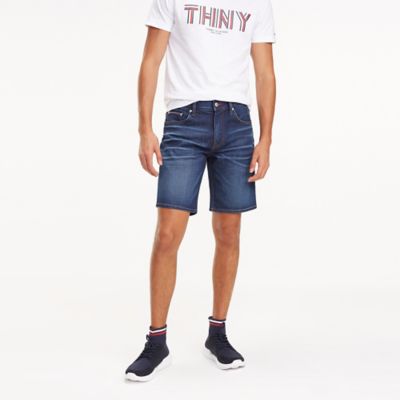 tommy hilfiger blue jean shorts