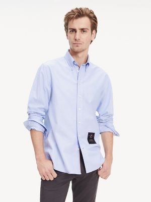 tommy hilfiger men's striped shirt