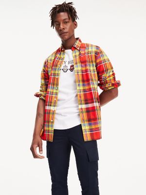 Regular Fit Plaid Flannel Shirt | Tommy 