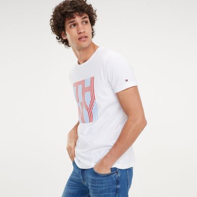 mens red tommy hilfiger t shirt