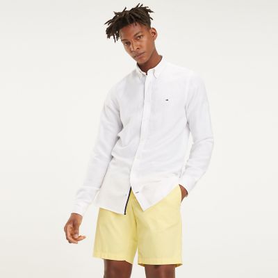 tommy hilfiger mens linen shirts