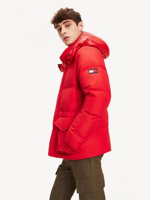 tommy hooded down jacket