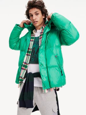 tommy hilfiger down jacket green