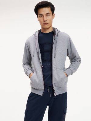 tommy hilfiger men's hooded performance fleece jacket