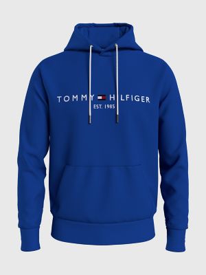 Tommy Hilfiger Logo Hoodie Blue | escapeauthority.com