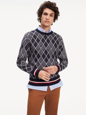 tommy hilfiger argyle sweater