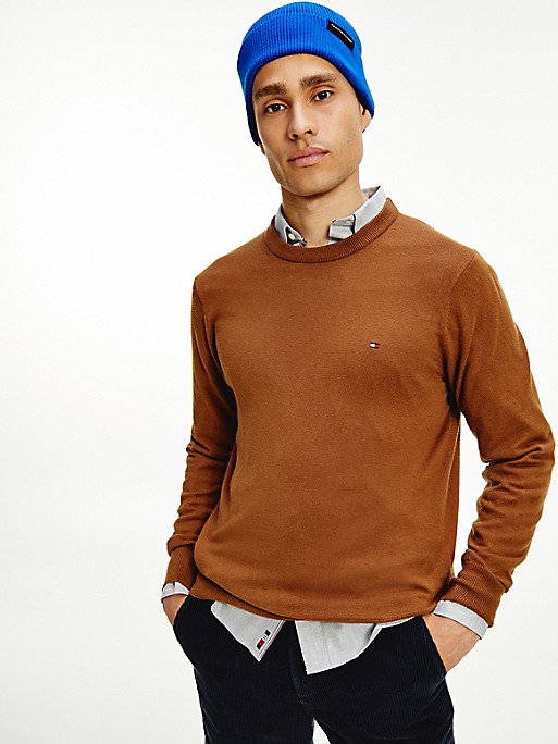 Cotton Cashmere Crewneck Sweater