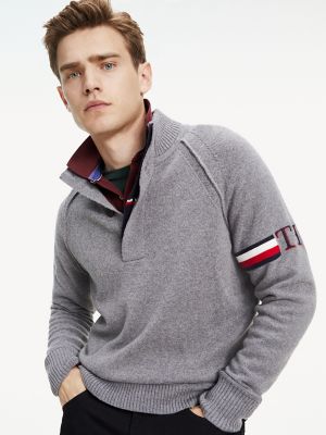 tommy hilfiger mock neck sweatshirt