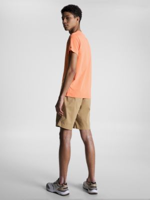Embroidered Tommy Logo T-Shirt, Peach Dusk