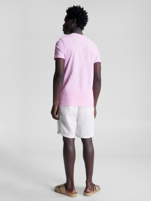 Embroidered Tommy Logo T-Shirt, Iconic Pink