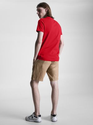 Embroidered Tommy Logo T-Shirt, Arizona Red