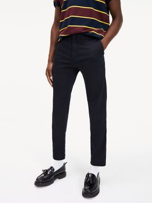 stretch twill tapered pants