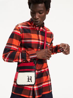 tommy hilfiger red check shirt