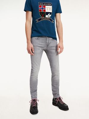 Super Slim Fit Faded Grey Jean | Tommy 