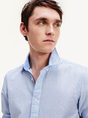 slim fit seersucker shirt