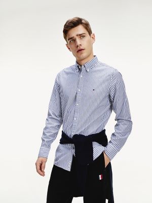 tommy hilfiger striped shirt mens