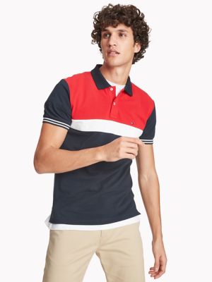 tommy hilfiger polo color block