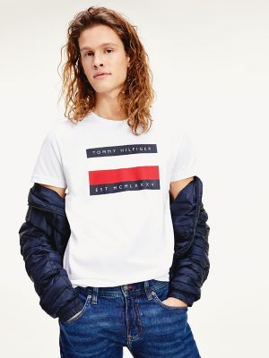 tommy hilfiger signature stripe tee