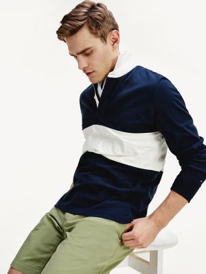 tommy jeans colorblock rugby shirt