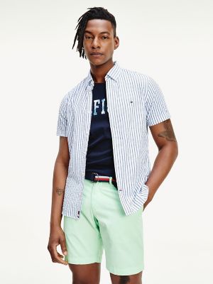 slim fit seersucker shirt