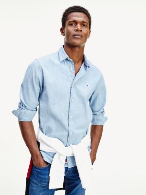 tommy hilfiger chambray shirt