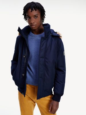 tommy down hooded bomber