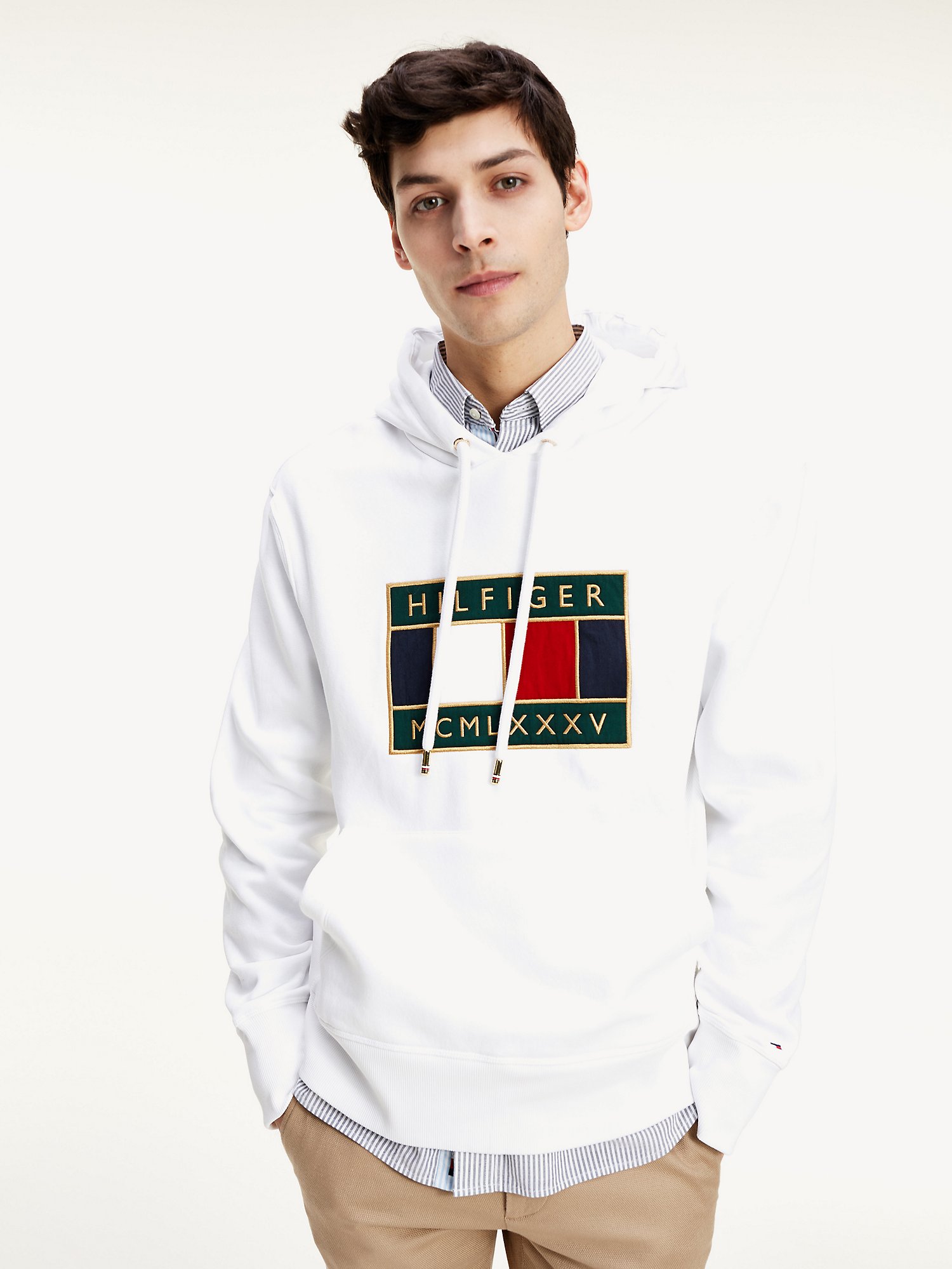 Rook Durven Pak om te zetten Tommy Icons Logo Embroidery Hoodie | Tommy Hilfiger USA