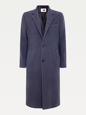 tommy hilfiger classic wool blend coat