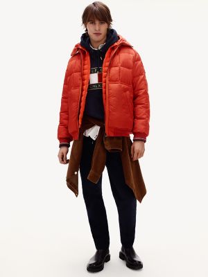 tommy hilfiger utilitarian hooded bomber jacket