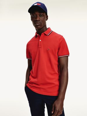tommy hilfiger tipped polo shirt
