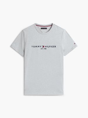 Мужские футболки Tommy Hilfiger Embroidered Tommy Logo Slim Fit T-Shirt — фото 7