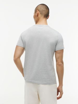 Мужские футболки Tommy Hilfiger Embroidered Tommy Logo Slim Fit T-Shirt — фото 6