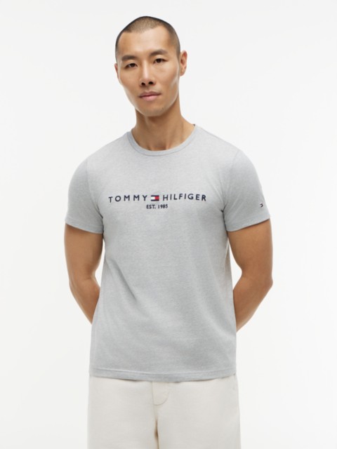Мужские футболки Tommy Hilfiger Embroidered Tommy Logo Slim Fit T-Shirt