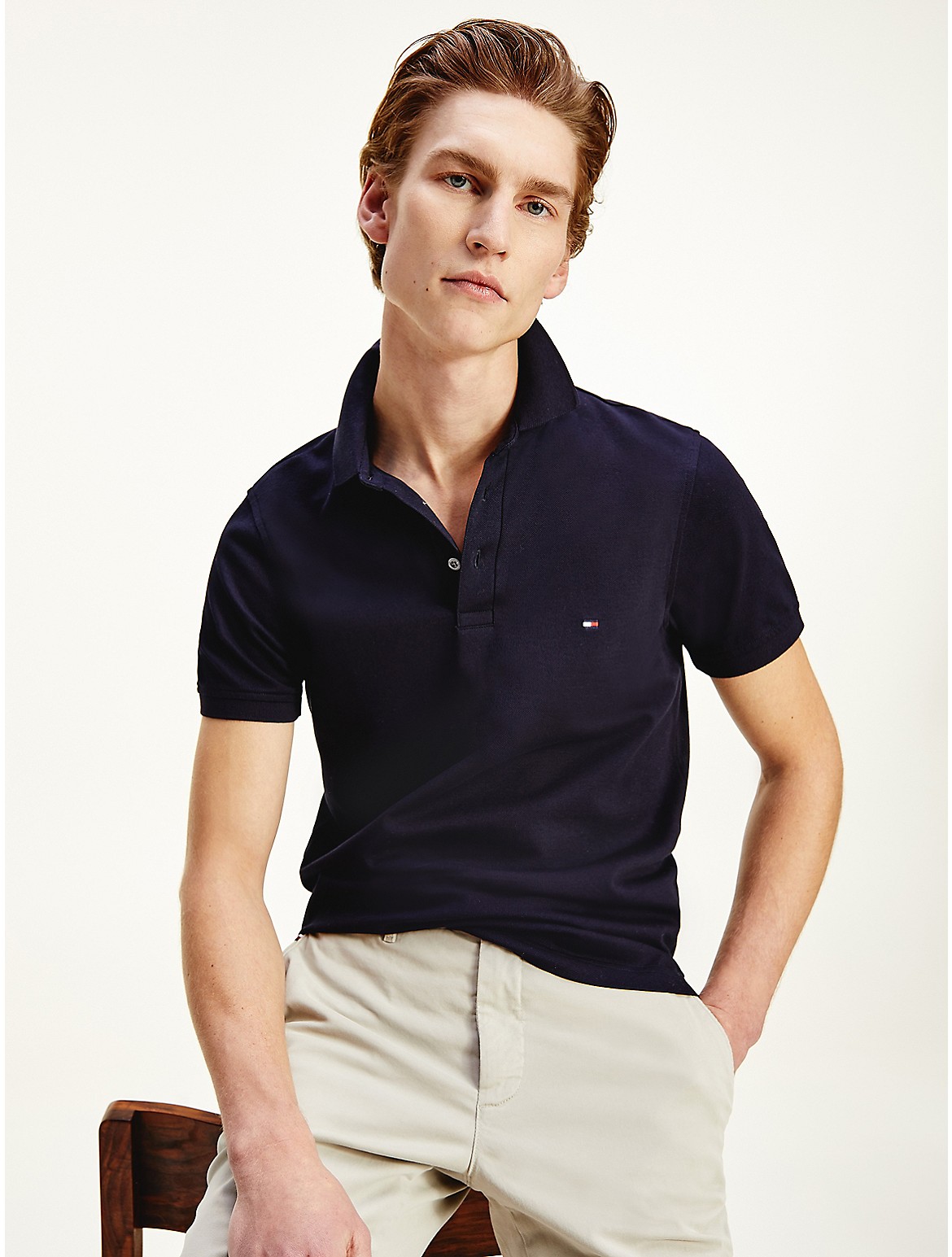 Tommy Hilfiger Slim Fit 1985 Polo In Desert Sky