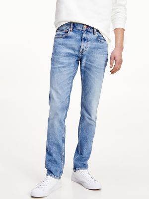 tommy hilfiger men's straight fit stretch jeans