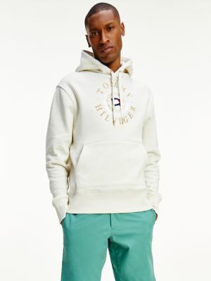 tommy hilfiger white zip up sweater