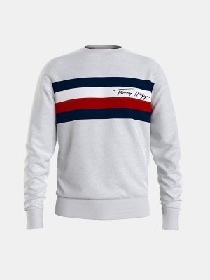 tommy hilfiger stripe logo hoodie