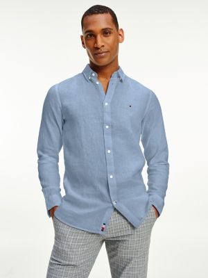 Tommy Hilfiger Premium Linen Shirt In White