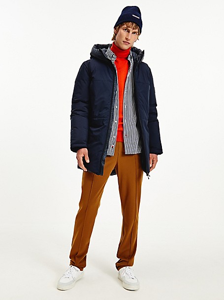 TH Protect Mixed Media Hooded Tech Parka | Tommy