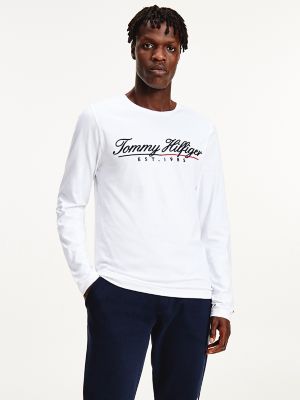 Organic Cotton Script Logo Long-Sleeve T-Shirt