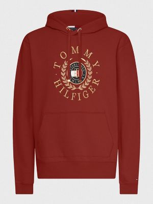 Icon Circle Logo Hoodie, Cinnabar Red