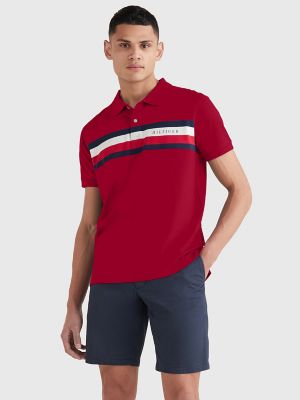 Tommy hilfiger 2025 chest stripe polo