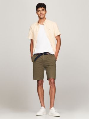 Belted Twill 9" Short, Army Green